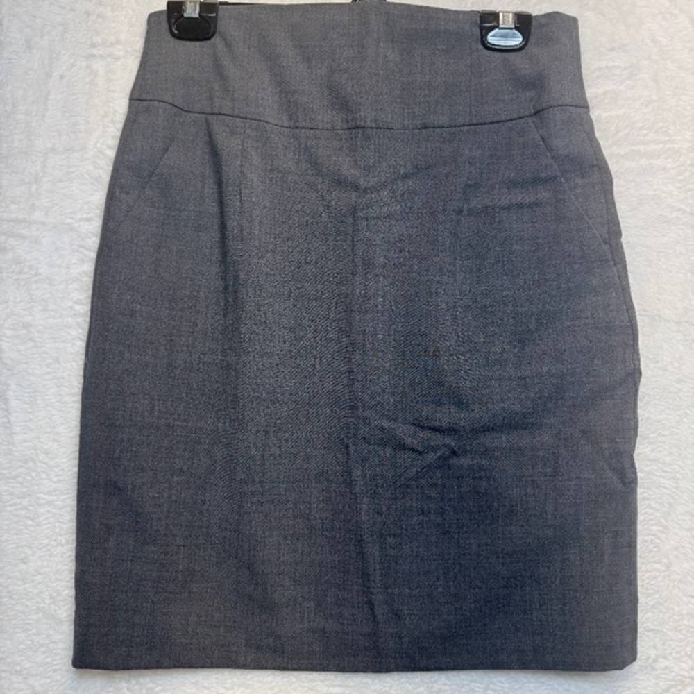 Banana Republic Mini Skirt Womens Size 6 Gray Wool Academia Business Pencil